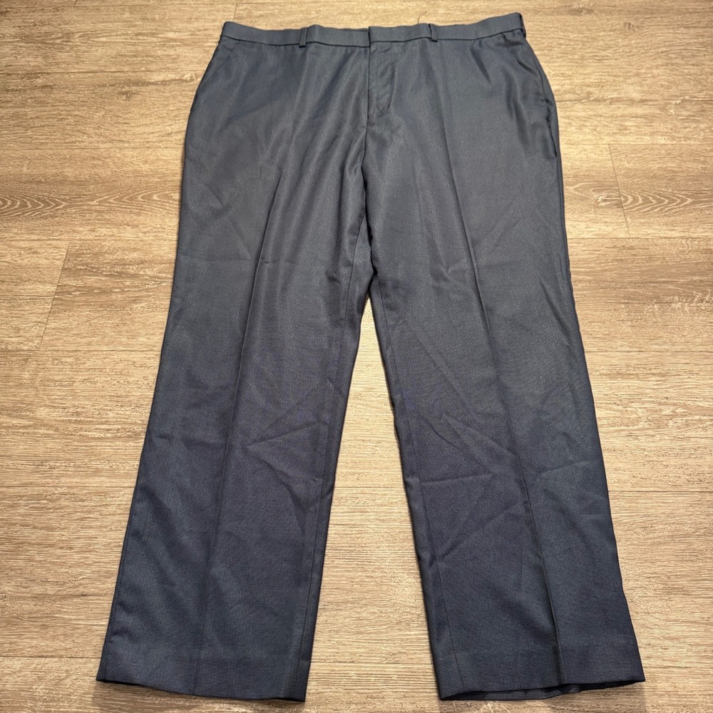 Perry Ellis Portfolio Pants Mens 44 Blue Flex Stretch Classic Dress Slacks 44x29